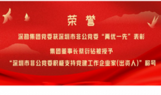深勘集團(tuán)黨委獲深圳市非公黨委“兩優(yōu)一先”表彰，集團(tuán)董事長(zhǎng)蔡衍鉆被授予“深圳市非公黨委積極支持黨建工作企業(yè)家（出資人）”稱號(hào)